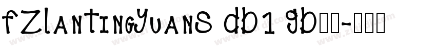 FZLanTingYuanS DB1 GB字体字体转换